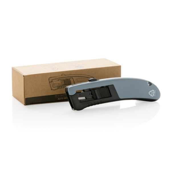 RCS certified recycled plastic Auto retract safety knife - Image 8