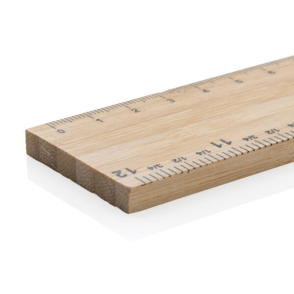 Timberson extra thick 30cm double sided bamboo ruler - Image 5