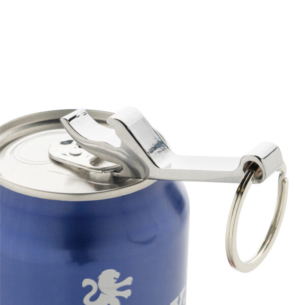 RCS recycled zinc alloy bottle opener keychain - Image 5