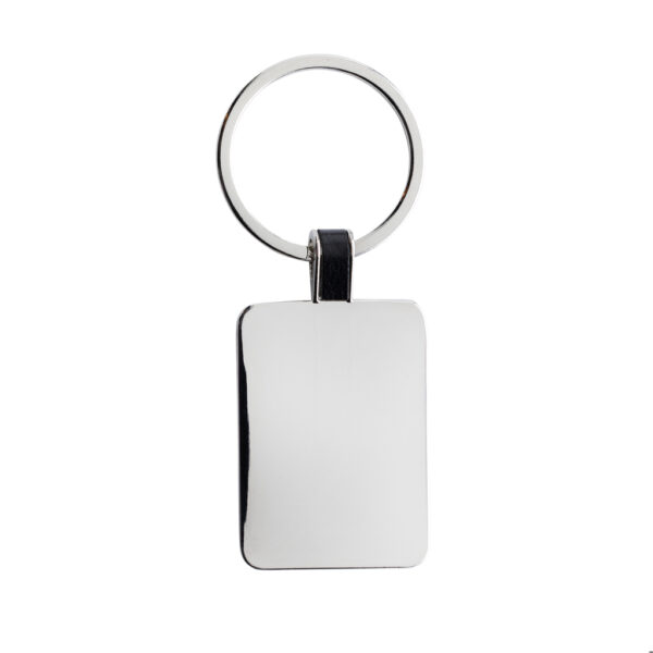 RCS recycled zinc alloy rectangle keyring - Image 2