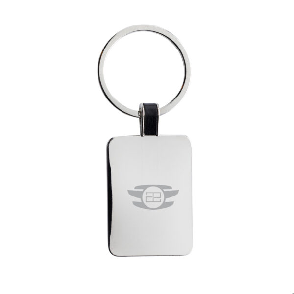 RCS recycled zinc alloy rectangle keyring - Image 5