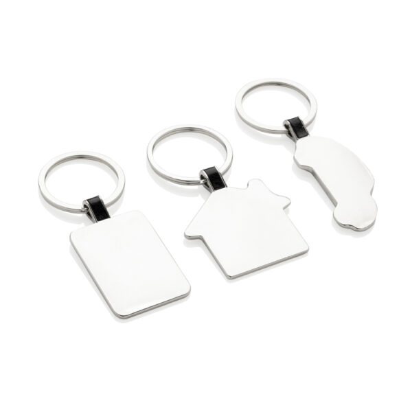 RCS recycled zinc alloy rectangle keyring - Image 6