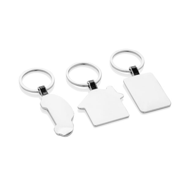 RCS recycled zinc alloy rectangle keyring - Image 7