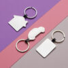 RCS recycled zinc alloy rectangle keyring - Image 8