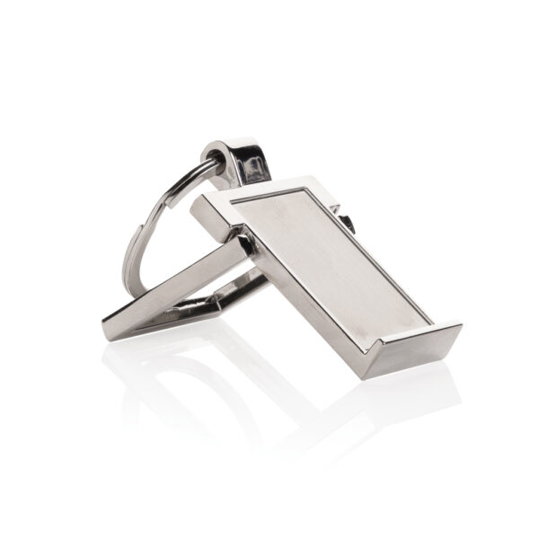 RSC recycled zinc alloy phone stand keychain - Image 4