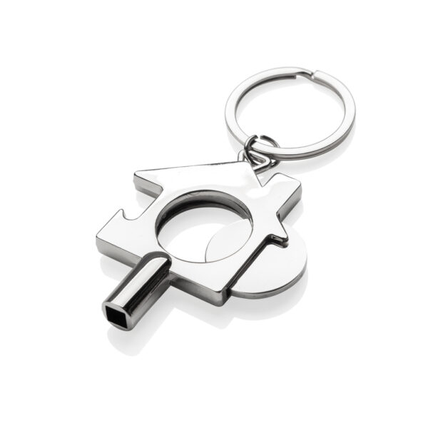 RCS recycled zinc alloy 3 in 1 keychain - Image 2