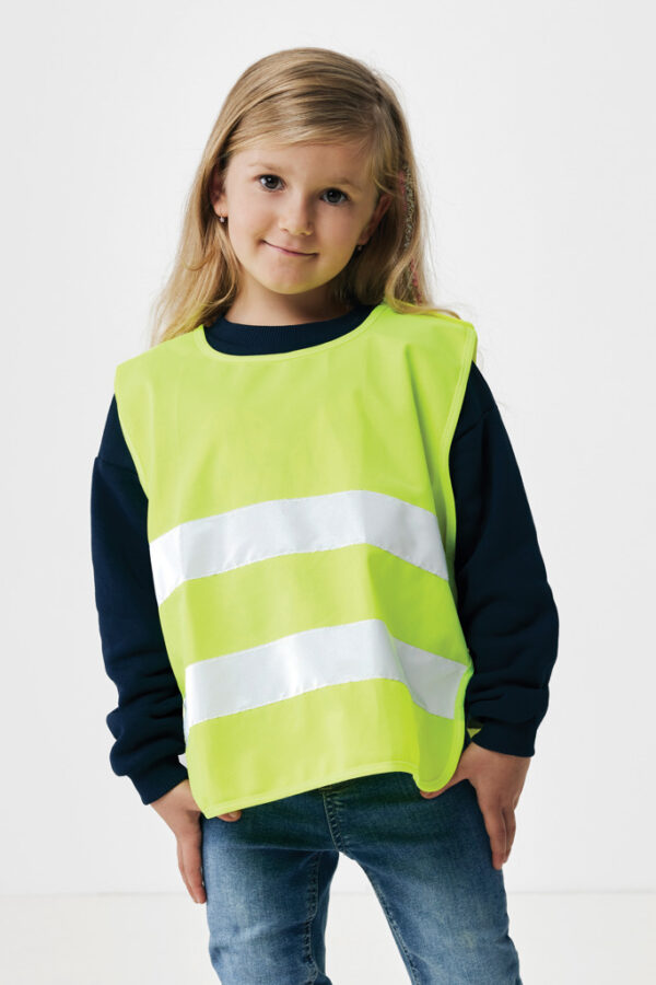 GRS recycled PET high-visibility safety vest 3-6 years - Image 5