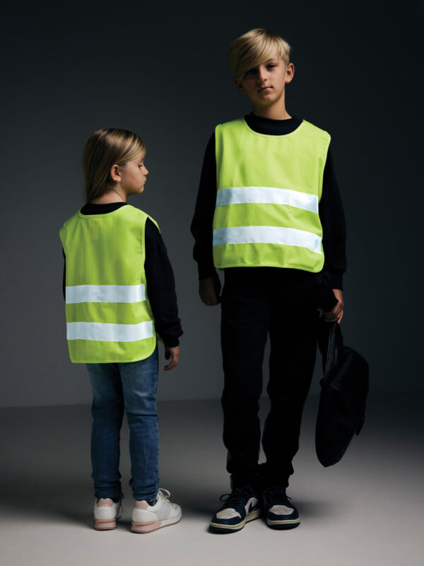 GRS recycled PET high-visibility safety vest 3-6 years - Image 13