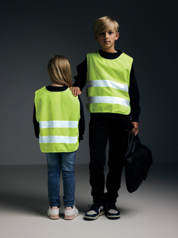 GRS recycled PET high-visibility safety vest 3-6 years - Image 14