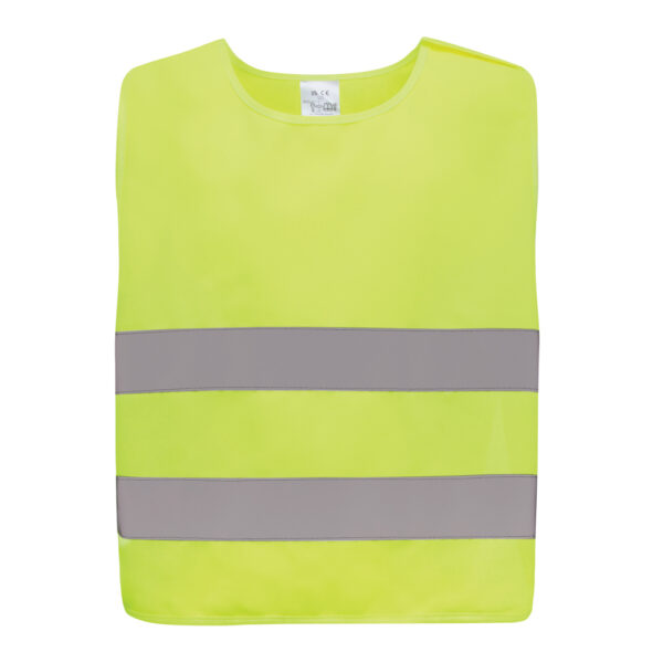 GRS recycled PET high-visibility safety vest 7-12 years - Image 2