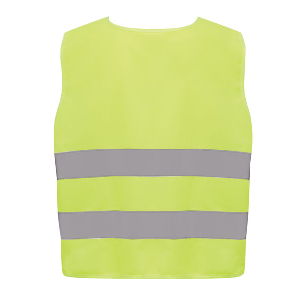 GRS recycled PET high-visibility safety vest 7-12 years - Image 3