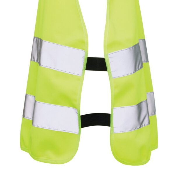 GRS recycled PET high-visibility safety vest 7-12 years - Image 4