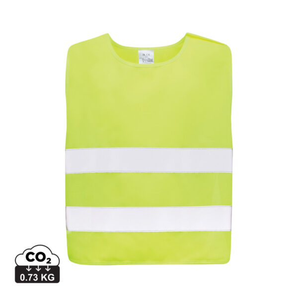 GRS recycled PET high-visibility safety vest 7-12 years