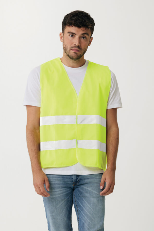 GRS recycled PET high-visibility safety vest - Image 5