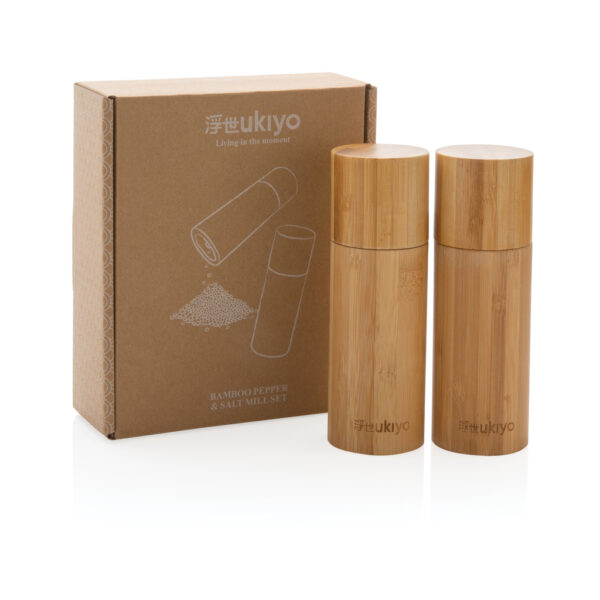 Ukiyo bamboo salt and pepper mill set - Image 10