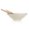 Ukiyo salad bowl with bamboo salad server - Image 3