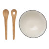 Ukiyo salad bowl with bamboo salad server - Image 4