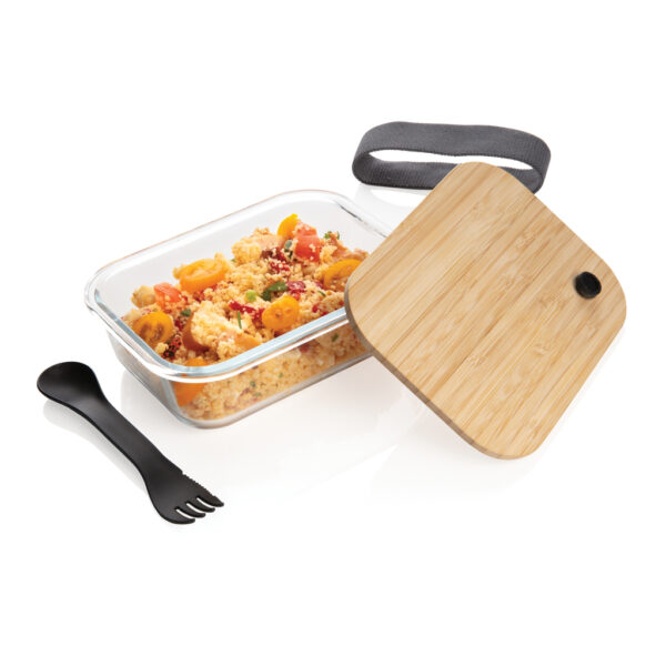 Glass lunchbox with bamboo lid - Image 6