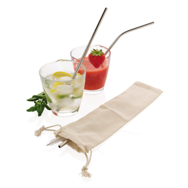 Reusable stainless steel 3 pcs straw set - Image 4