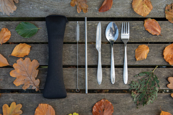 4 PCS stainless steel re-usable cutlery set - Image 5