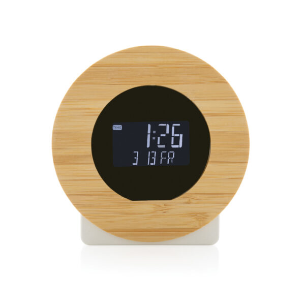 Utah RCS rplastic and bamboo LCD desk clock - Image 3