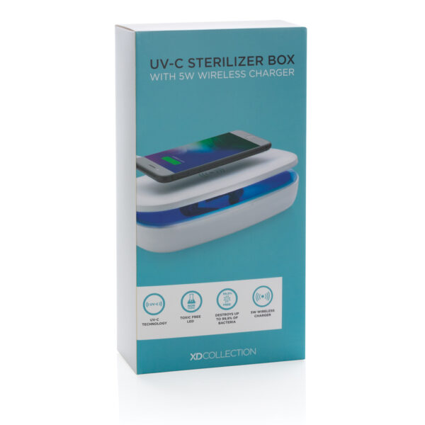 UV-C steriliser box with 5W wireless charger - Image 20