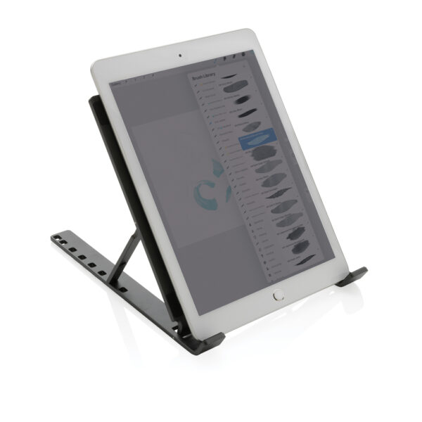 Terra RCS recycled aluminium universal laptop/tablet stand - Image 4