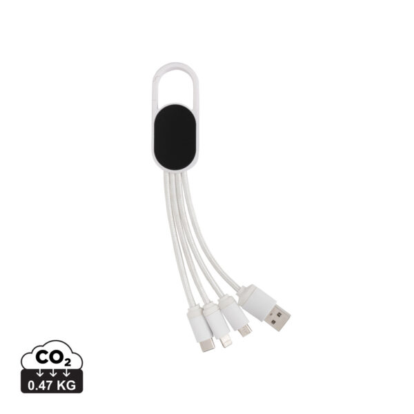 4-in-1 cable with carabiner clip - Image 2