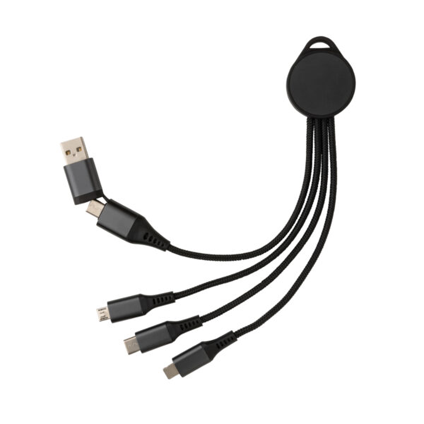 Terra RCS recycled aluminium 6-in-1 charging cable - Image 5