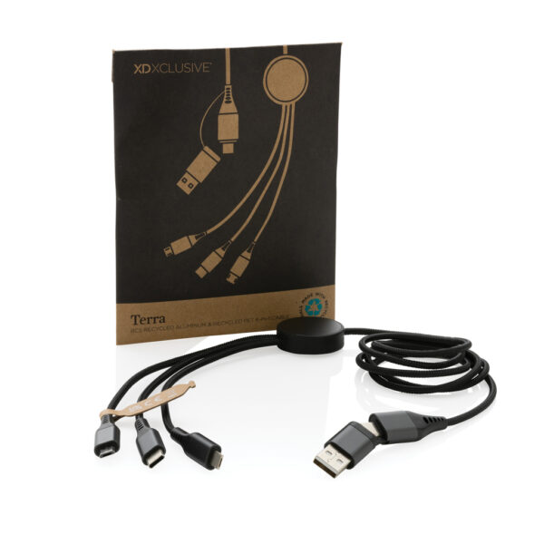 Terra RCS recycled aluminium 120cm 6-in-1 cable - Image 9