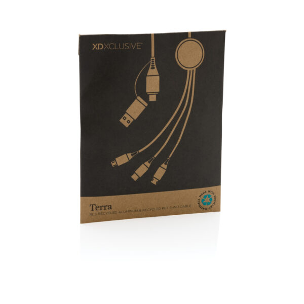 Terra RCS recycled aluminium 120cm 6-in-1 cable - Image 10