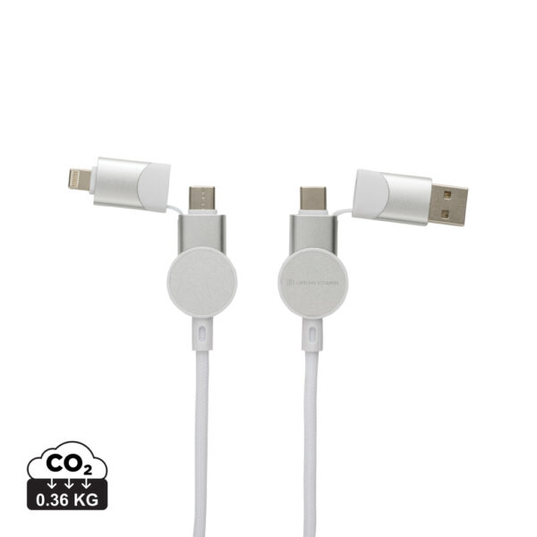 Oakland RCS recycled plastic 6-in-1 fast charging 45W cable - Image 2