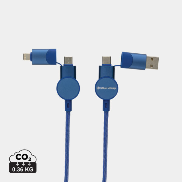 Oakland RCS recycled plastic 6-in-1 fast charging 45W cable - Image 3