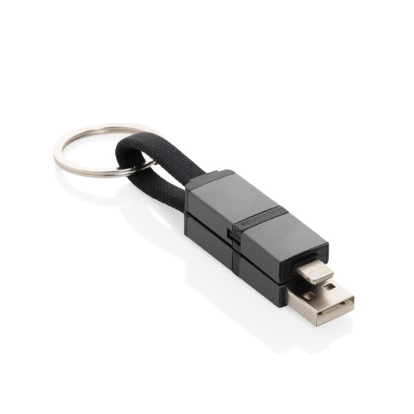 Terra recycled aluminum 4 in 1 60W fast charging cable - Image 2