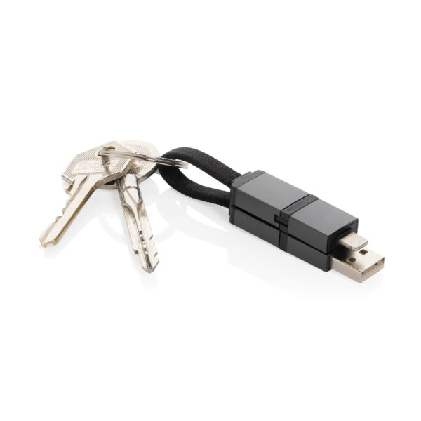 Terra recycled aluminum 4 in 1 60W fast charging cable - Image 3