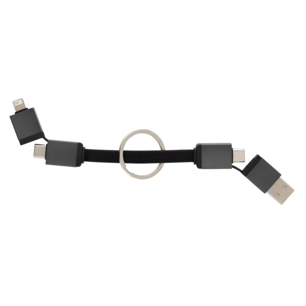 Terra recycled aluminum 4 in 1 60W fast charging cable - Image 5