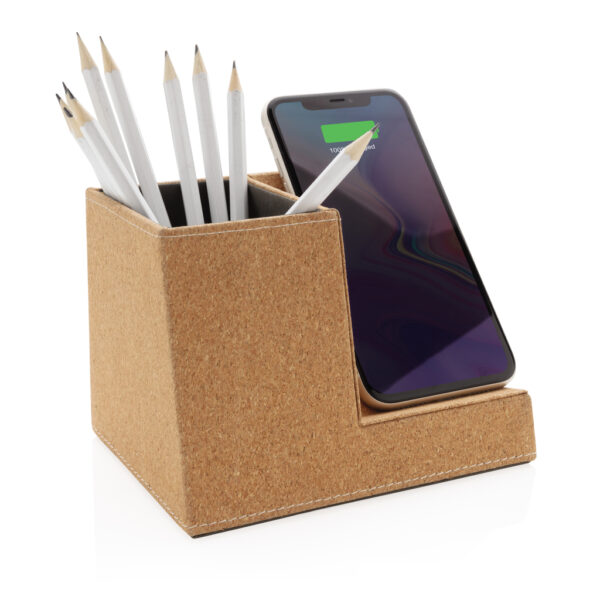 Cork pen holder and 5W wireless charger - Image 3