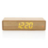 Bamboo alarm clock with 5W wireless charger - Image 4