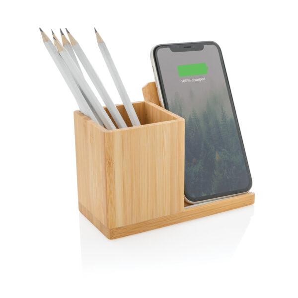 Calgary bamboo 10W wireless charger - Image 3