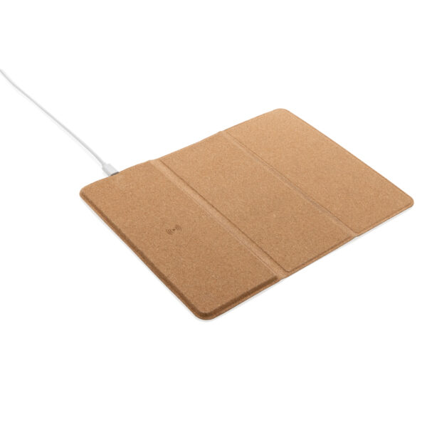 10W wireless charging cork mousepad and stand - Image 2