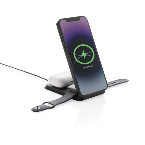 Swiss Peak RCS rPU 15W  3-in-1 magnetic wireless charger - Image 2