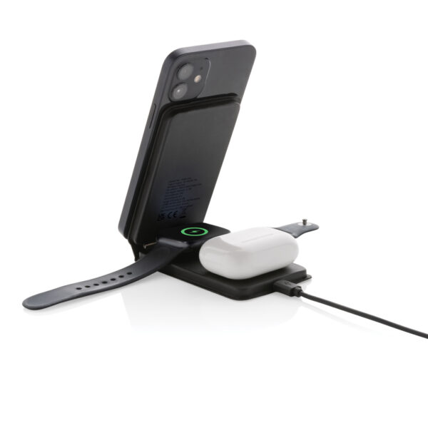 Swiss Peak RCS rPU 15W  3-in-1 magnetic wireless charger - Image 8