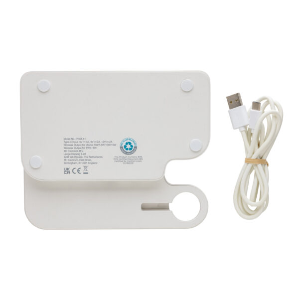 Joltz RCS recycled plastic dual 15W charger with iWatch slot - Image 7