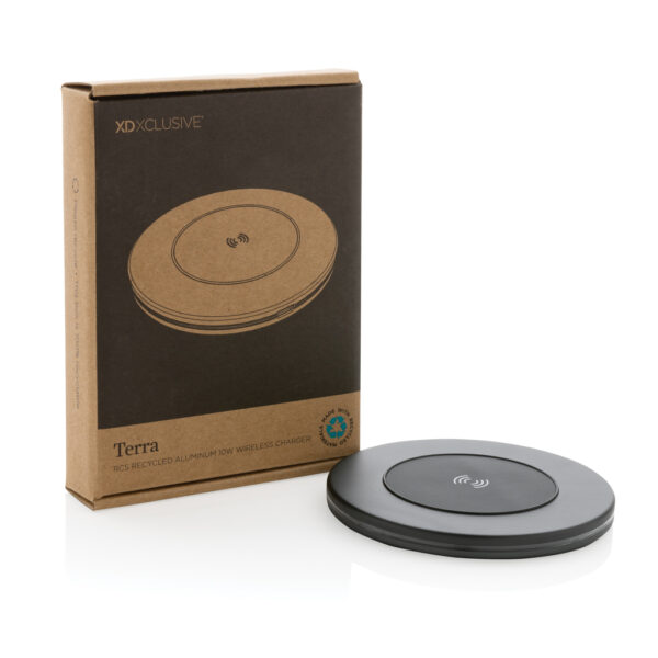 Terra RCS recycled aluminium 10W wireless charger - Image 9