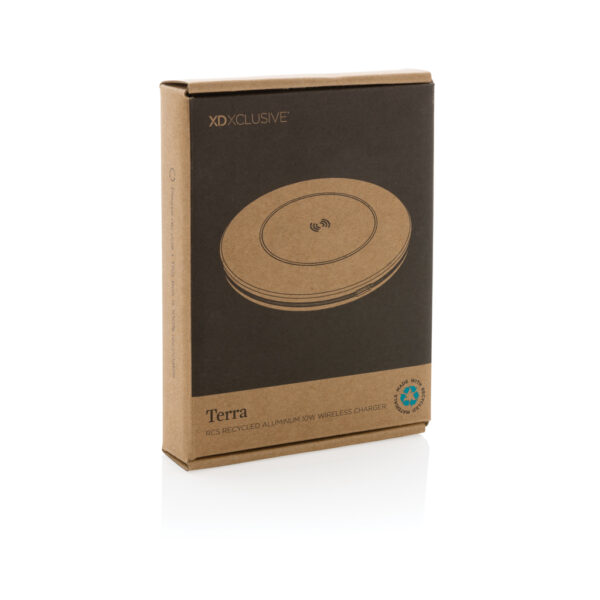 Terra RCS recycled aluminium 10W wireless charger - Image 10