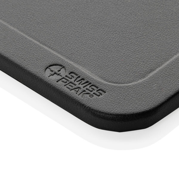 Swiss Peak 3 in 1 RCS recycled PU wireless charger desk tray - Image 9