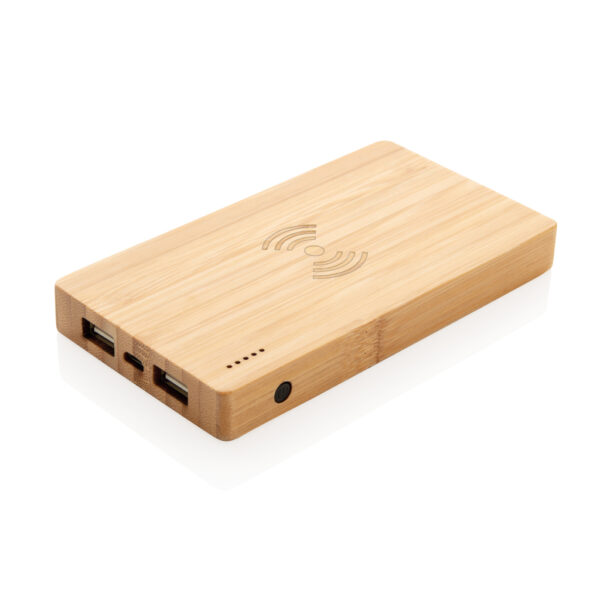 Bamboo 4.000 mAh wireless 5W Powerbank - Image 2