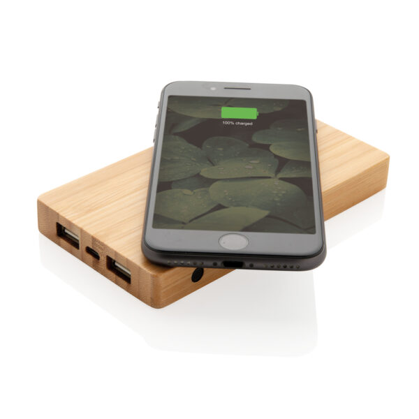 Bamboo 4.000 mAh wireless 5W Powerbank - Image 6