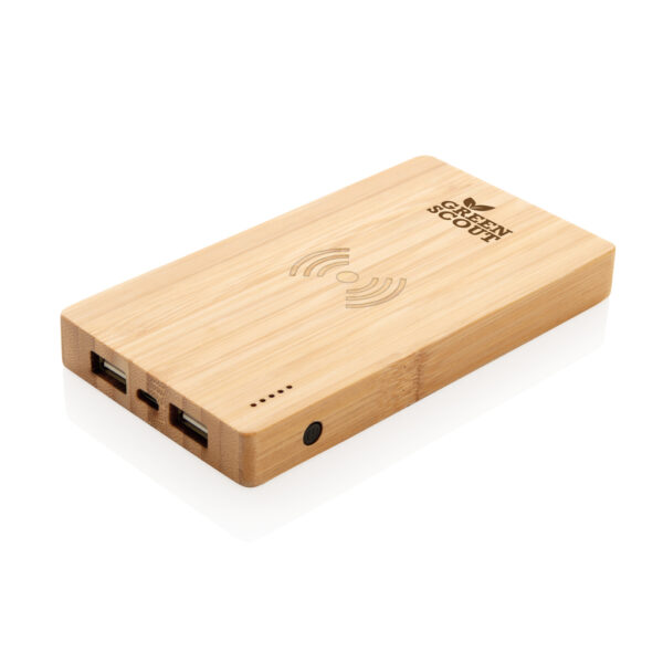 Bamboo 4.000 mAh wireless 5W Powerbank - Image 8