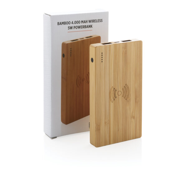 Bamboo 4.000 mAh wireless 5W Powerbank - Image 12